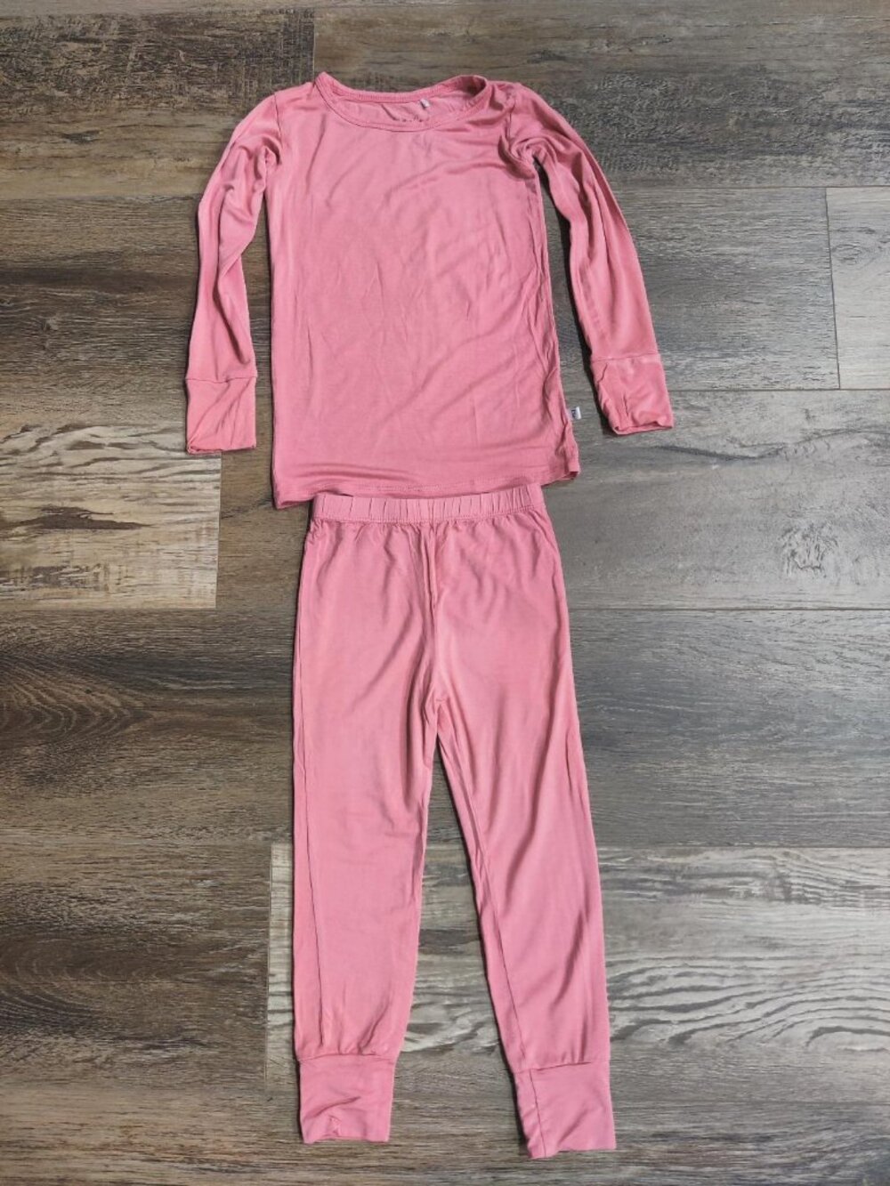Laree And Co Girls Pink Bamboo 2 Piece Long Sleeve Set Size 4T